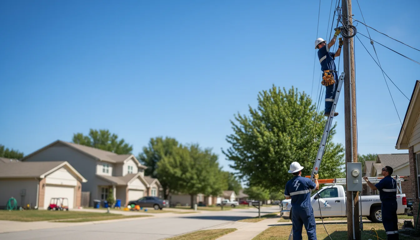 Residential electrician providing installation services in Wapella, IL